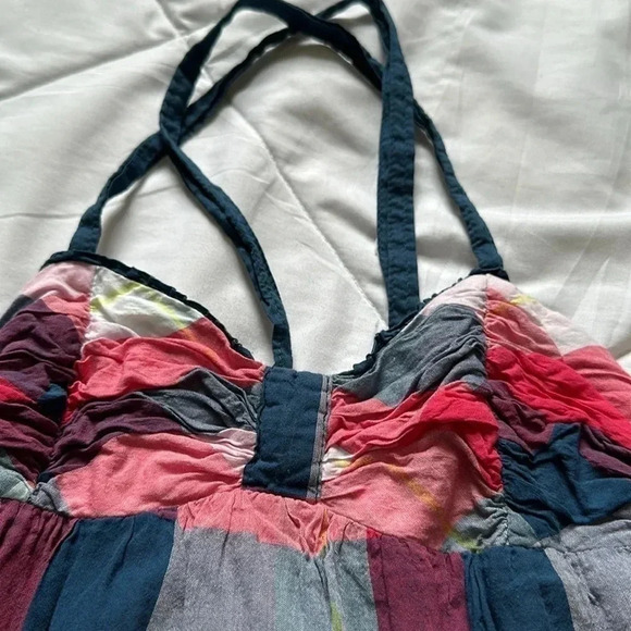 Abercrombie and Fitch plaid halter lined sundress size small - Picture 2 of 6